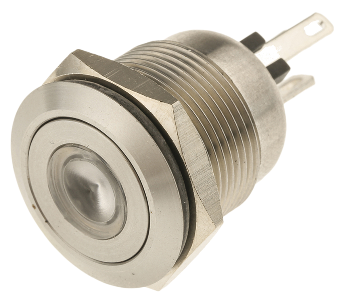 Bulgin MPI001 Series Illuminated Push Button Switch, Momentary, Panel Mount, 19.2mm Cutout, SPST, Green/Blue LED, 24V