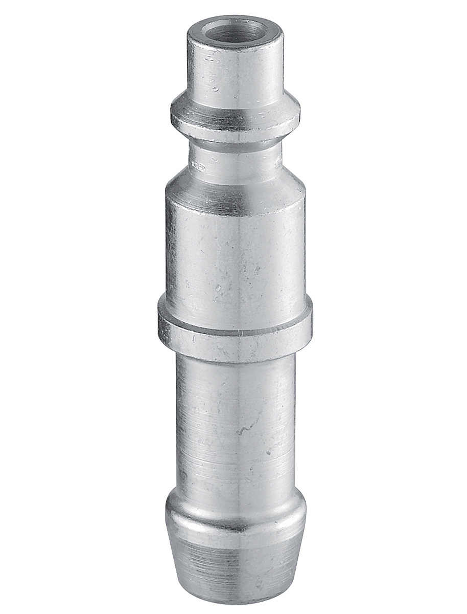 PREVOST Treated Steel Plug for Pneumatic Quick Connect Coupling, 8mm Hose Barb