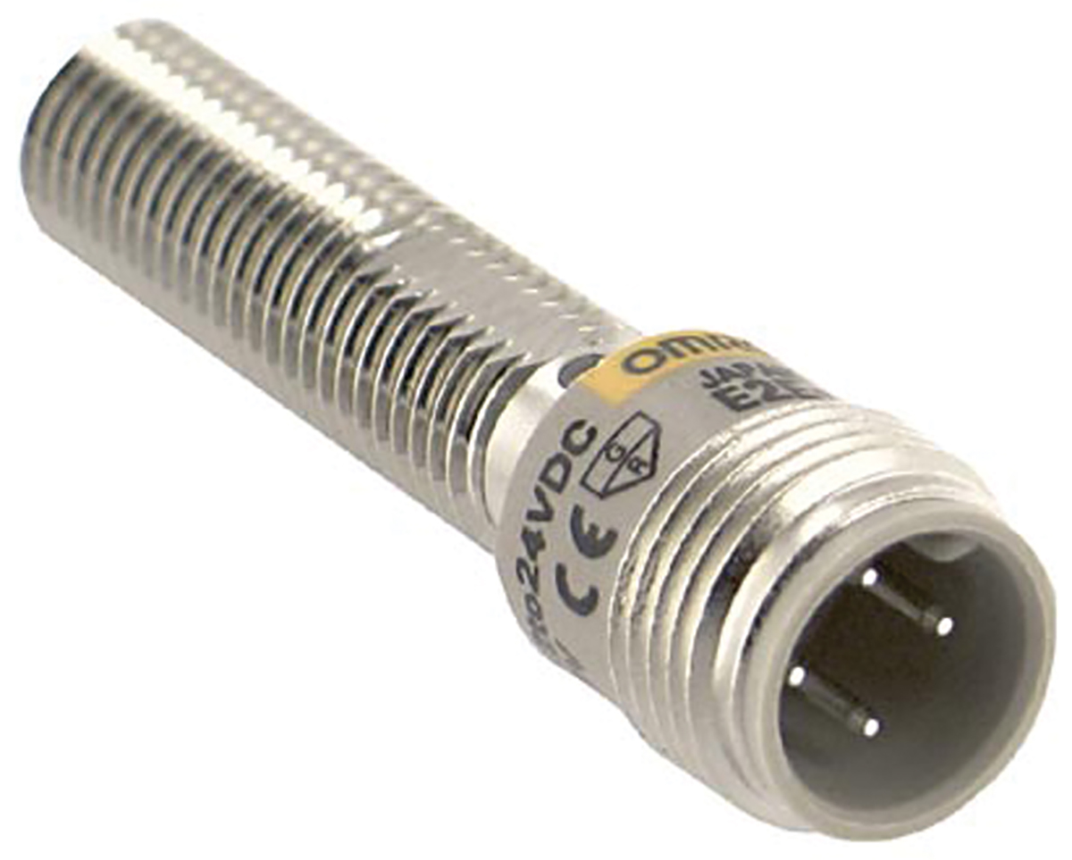 Omron Inductive Threaded Barrel Proximity Sensor, M8, 2 mm Detection, 2-Wire NO, 12 → 24 V dc