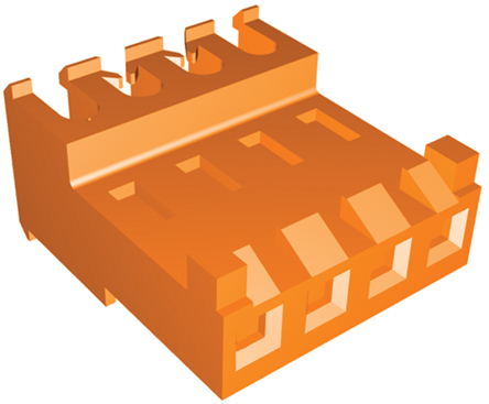 TE Connectivity 4-Way IDC Connector Socket for Cable Mount, 1-Row