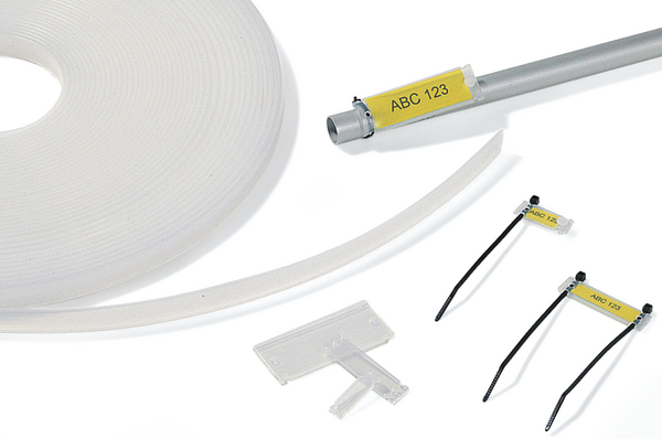 HellermannTyton Helafix Cable Tie Cable Marker, Transparent, 525-10003 HCR09-PEUV-CL