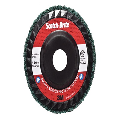 3M XC-RD Aluminium Oxide Cutting Disc, 115mm, Extra Coarse Grade, 10 in pack