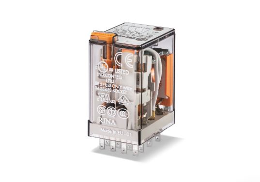 Finder Plug In Relay, 48V ac Coil, 7A Switching Current, 4PDT