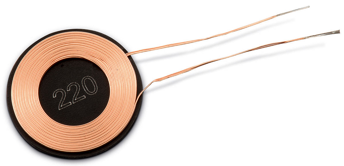 Wurth Elektronik WE-WPCC Wireless Charging Coil Receiver 1.1A, 12.6 μH, 17mm dia.