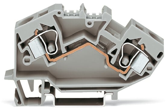 WAGO 784-601 784 Series Grey, 10mm², 1-Level, Cage Clamp Termination, CSA