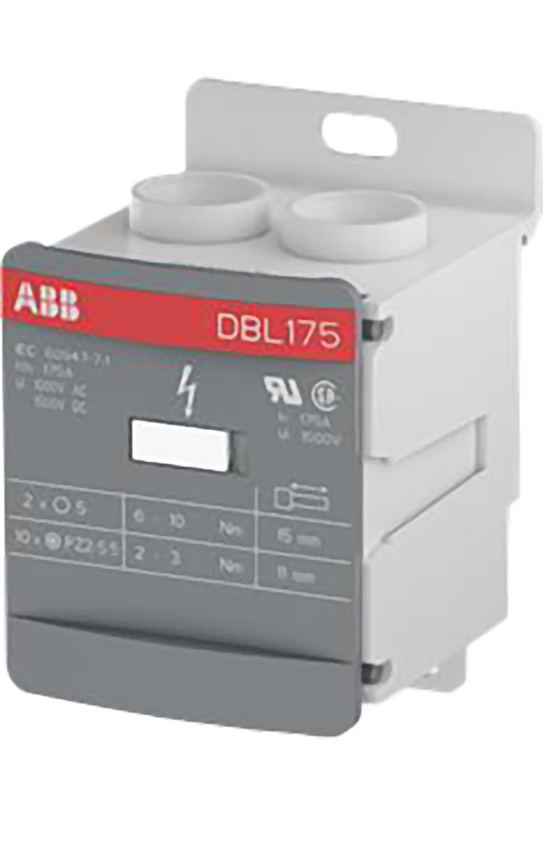 Entrelec Distribution Block, 12 Way, 10 → 70 (End 1) mm², 2.5 → 16 (End 2) mm², 175A, 1 kV ac, 1.5 kV dc,