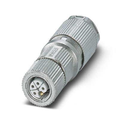 Phoenix Contact, SACC-M12FSL-4FECT-CL SH IP65 Grey Cable Mount 5P Power Connector Socket, Rated At 16A, 63 V dc