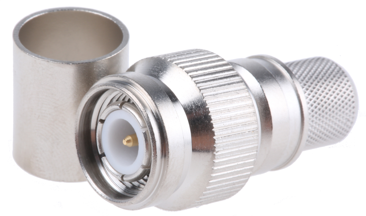 Telegartner, Plug Cable Mount TNC Connector, 50Ω, Crimp Termination, Straight Body