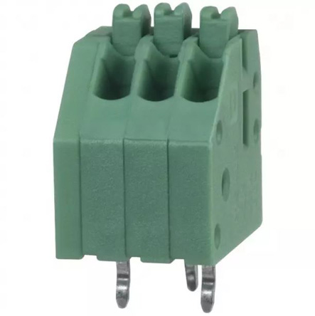 Phoenix Contact PTSA 0.5/ 3-2.5-Z Series PCB Terminal Block, 2.5mm Pitch, Through Hole Mount, Solder Termination