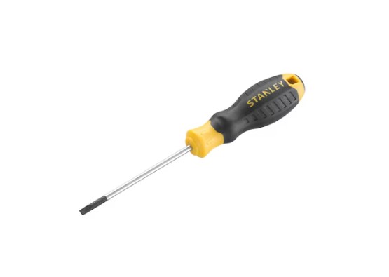 Stanley Slotted Insulated Screwdriver, 3.5 mm Tip, 75 mm Blade, 225 mm Overall