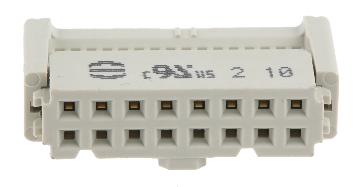 HARTING 16-Way IDC Connector Socket for Cable Mount, 2-Row