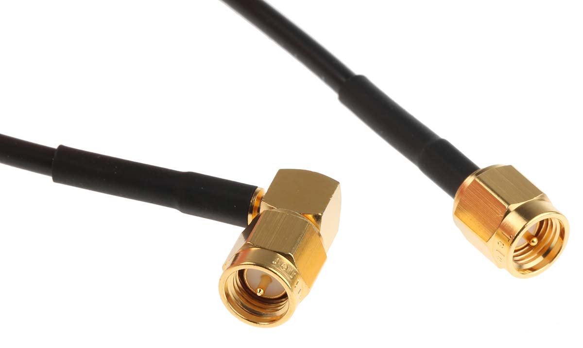 Telegartner L09999 Series, 300 mm, RG174 Coaxial, Terminated 50 Ω