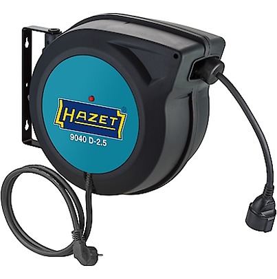 HAZET 20m Cable Reel Cassette Reel, 230 V, IP20