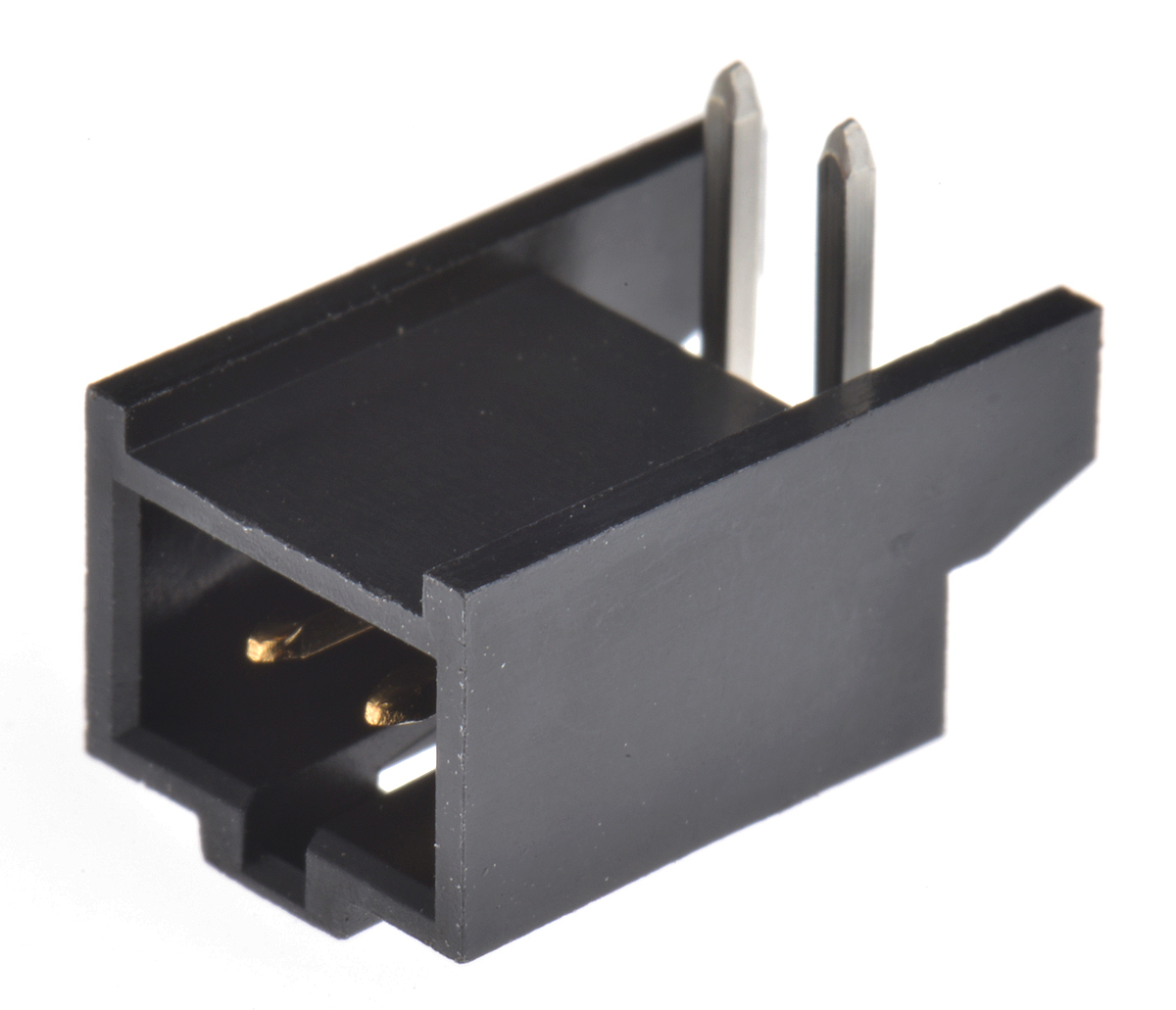 Molex C-Grid III Series Right Angle Through Hole PCB Header, 2 Contact(s), 2.54 mm Pitch, 1 Row, Shrouded