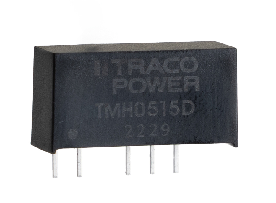 TRACOPOWER TMH DC-DC Converter, ±15V dc/ 66mA Output, 4.5 → 5.5 V dc Input, 2W, Through Hole, +85°C Max Temp