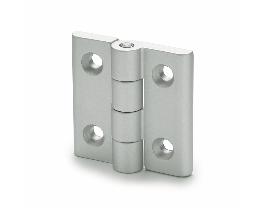 Elesa Zinc Alloy Butt Hinge with a Fixed Pin, Screw Fixing, 50mm x 50mm x 12.5mm