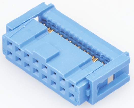 TE Connectivity 16-Way IDC Connector Socket, 2-Row