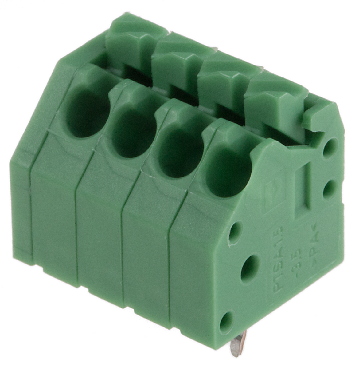 Phoenix Contact PTSA 1.5/ 4-3.5-Z Series PCB Terminal Block, 3.5mm Pitch, Through Hole Mount, Solder Termination