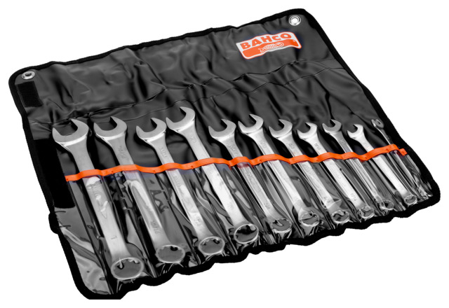 Bahco 111Z Series 11-Piece Spanner Set, 1/2, 1 in, 3/4, 3/8, 5/8, 7/8, 7/16, 9/16, 11/16, 13/16, 15/16