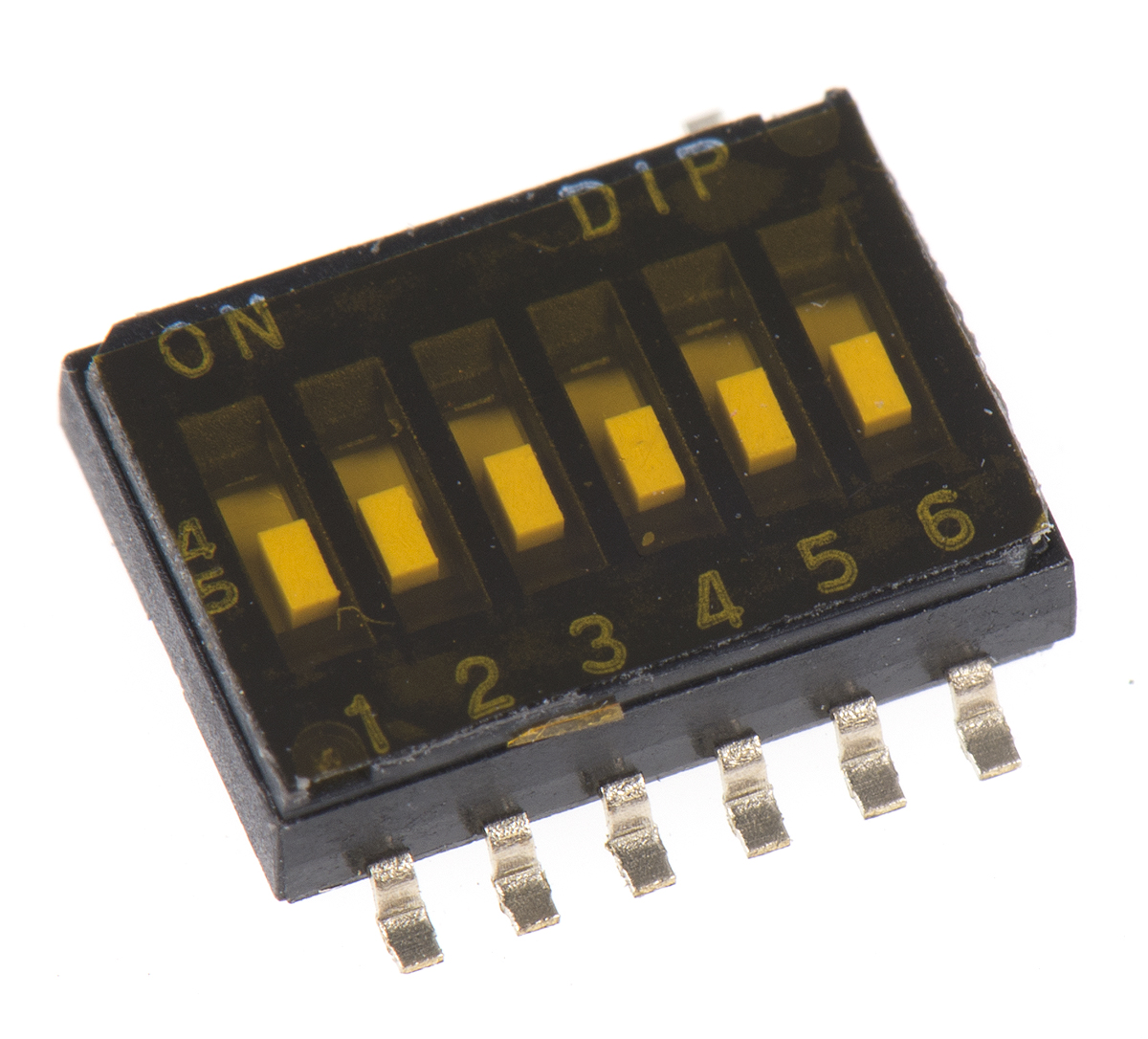 APEM 8 Way Surface Mount DIP Switch SPST, Flush Slide Actuator