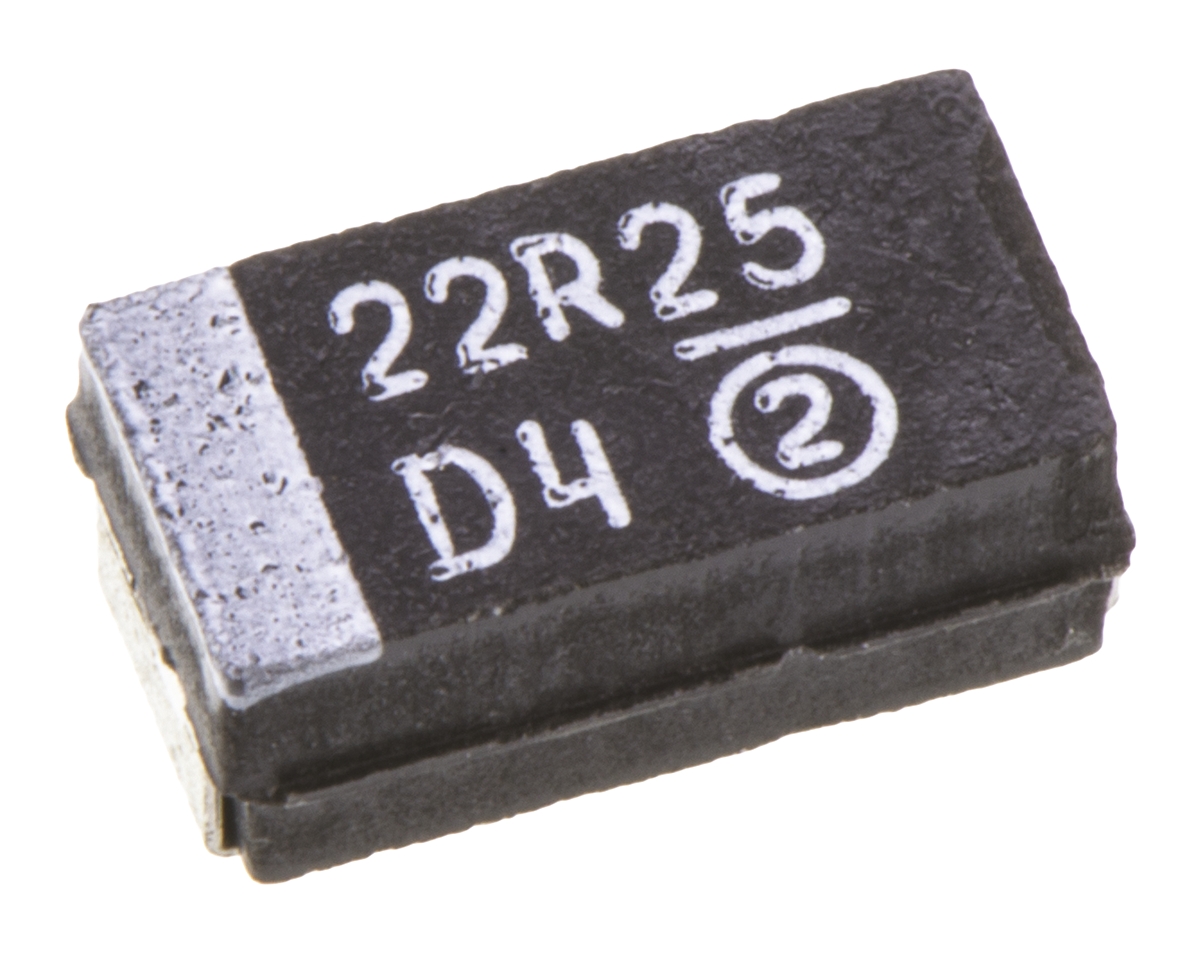 Vishay 22μF MnO2 Tantalum Capacitor 25V dc, TR3 Series