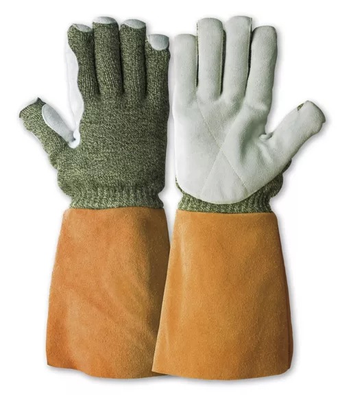 Honeywell Safety KarboTECT LL Yellow, Red Para Aramid Para Aramid Work Gloves, Size 9