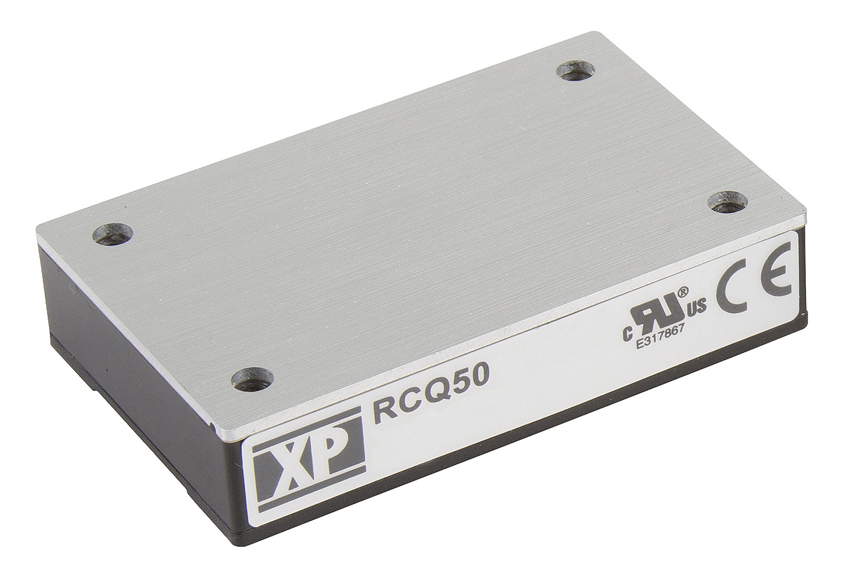 XP Power RCQ50 DC-DC Converter, 24V dc/ 2.08A Output, 66 → 160 V dc Input, 50W, Through Hole, +105°C Max Temp