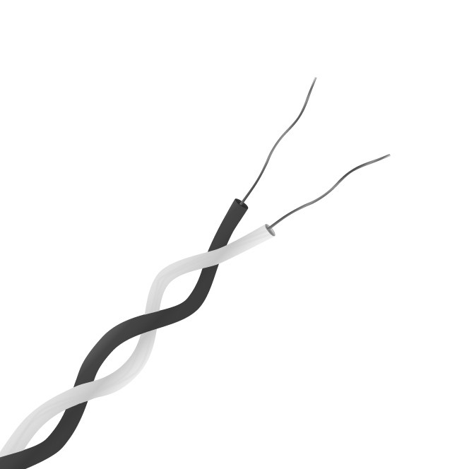 RS PRO Type J Thermocouple Cable/Wire, 10m, Unscreened, PTFE Insulation, +260°C Max, 1/0.2mm
