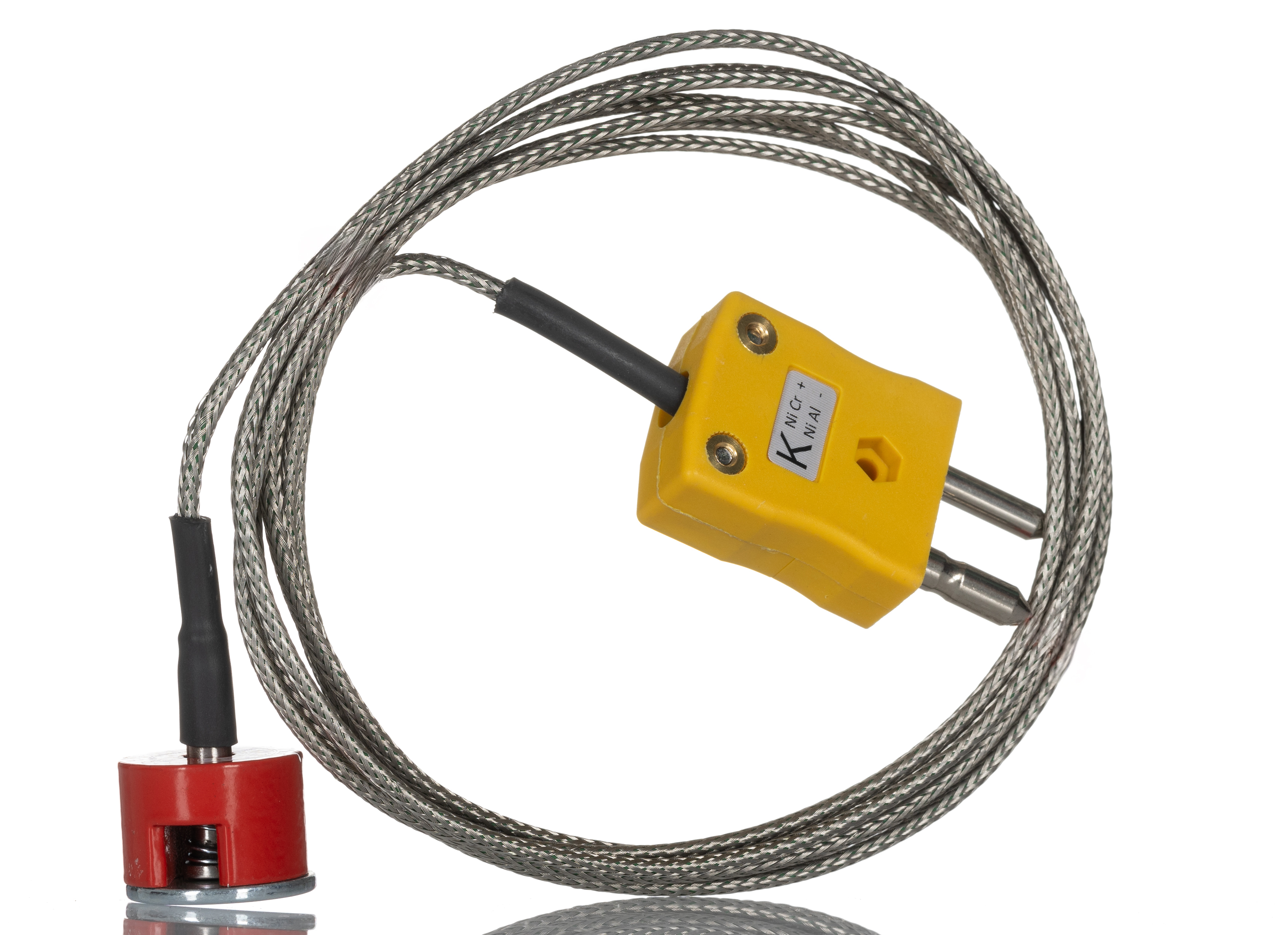 RS PRO Type K Button Magnet Thermocouple 2m Length, 19.1mm Diameter, -50°C → +250°C