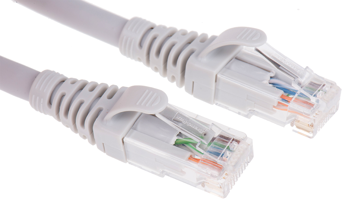 Brand-Rex, 1m Cat6, Grey RJ45 to Male RJ45 Male, U/UTP Unshielded, Terminated LSZH Sheath