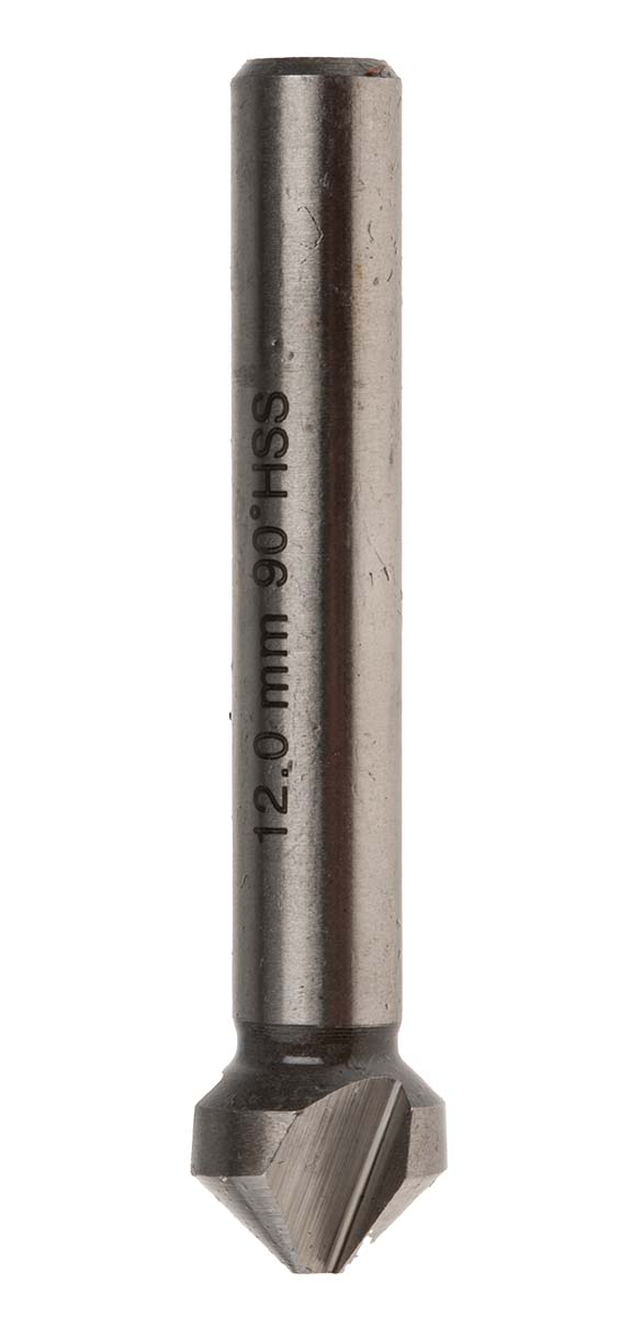 RS PRO HSS Drill Bit, 12mm Head, 3 Flute(s), 90°, 1 Piece(s)