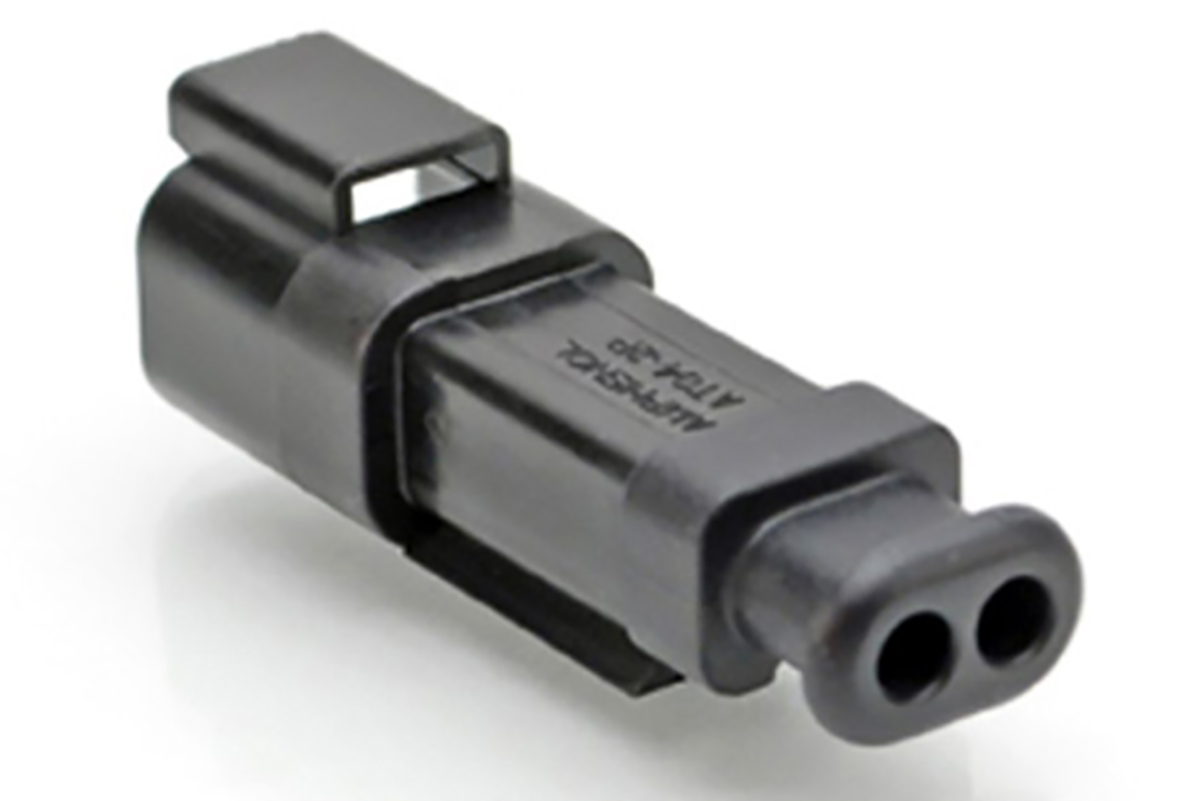 Amphenol Industrial, AT Automotive Connector Socket Black Cable Mount 2 Way, Crimp Termination AT04-2P-SR01BLK
