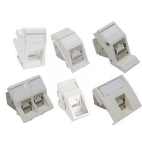 Molex Premise Networks Female Ethernet Connector, Clip Mount, Cat5e, Cat6a 1 Port 1 -Way