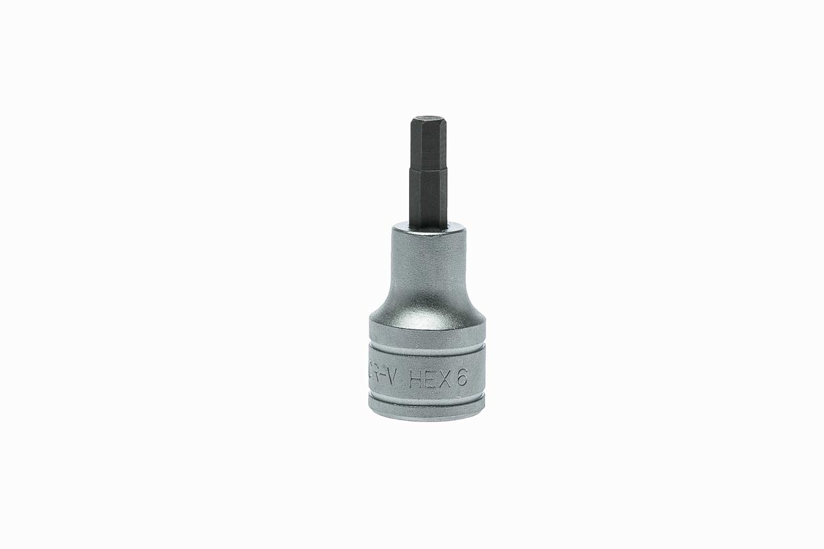 Teng Tools 1/2 in Drive Bit Socket, Hex Bit, 6mm