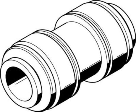 Festo CQ Series Straight Tube-to-Tube Adaptor, Push In 28 mm to Push In 28 mm, Tube-to-Tube Connection Style, 194586