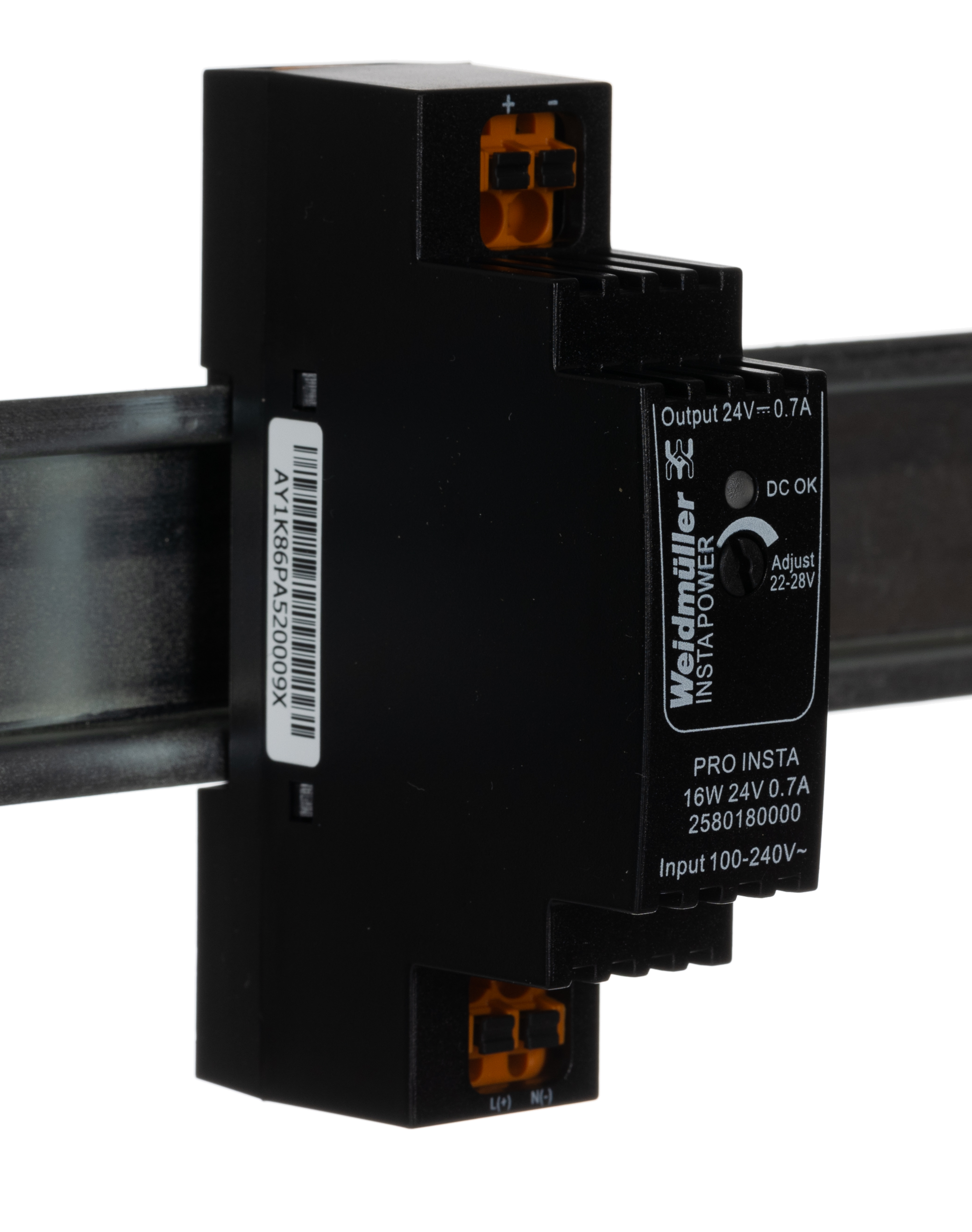 Weidmuller PRO INSTA Switched Mode DIN Rail Power Supply, 120 → 240 V ac / 120 → 340V dc ac, dc Input,