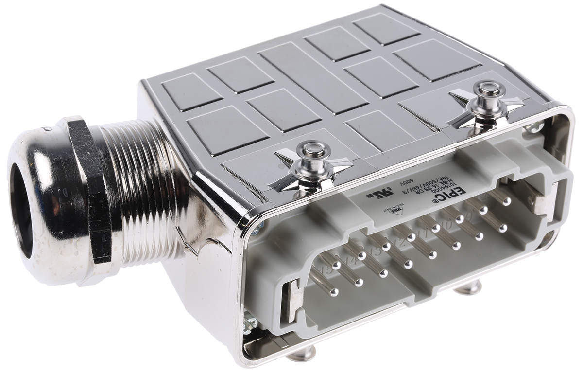 EPIC Connector Set, 16 Way, 16A, Male, H-BE, 600 V