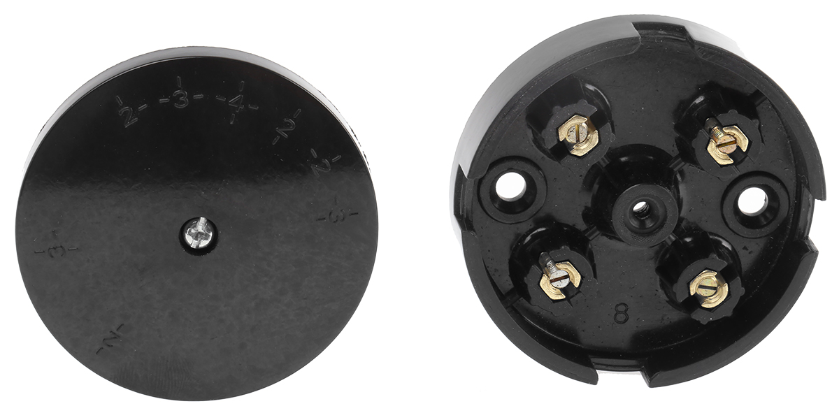 RS PRO Black Junction Box, 4 Terminals