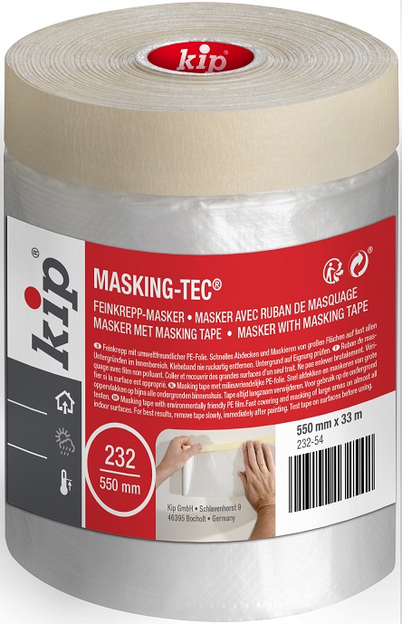 KIP 232-54 Beige Masking Tape 550mm x 33m