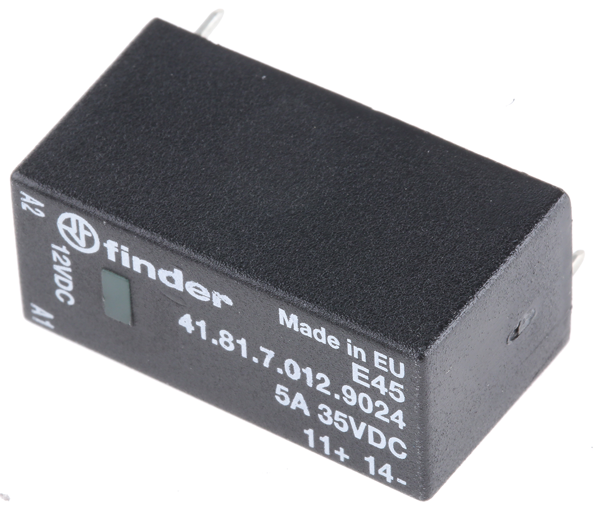 Finder 41 Series Solid State Relay, 5 A Load, PCB Mount, 24 V dc Load, 17 V dc Control