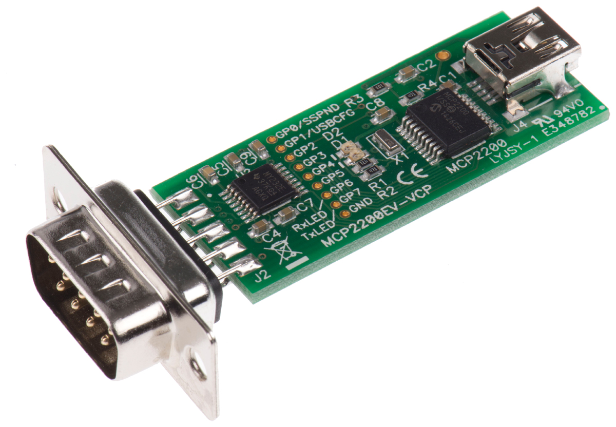 Microchip USB TO RS232 MCP2200 Development Kit MCP2200EV-VCP
