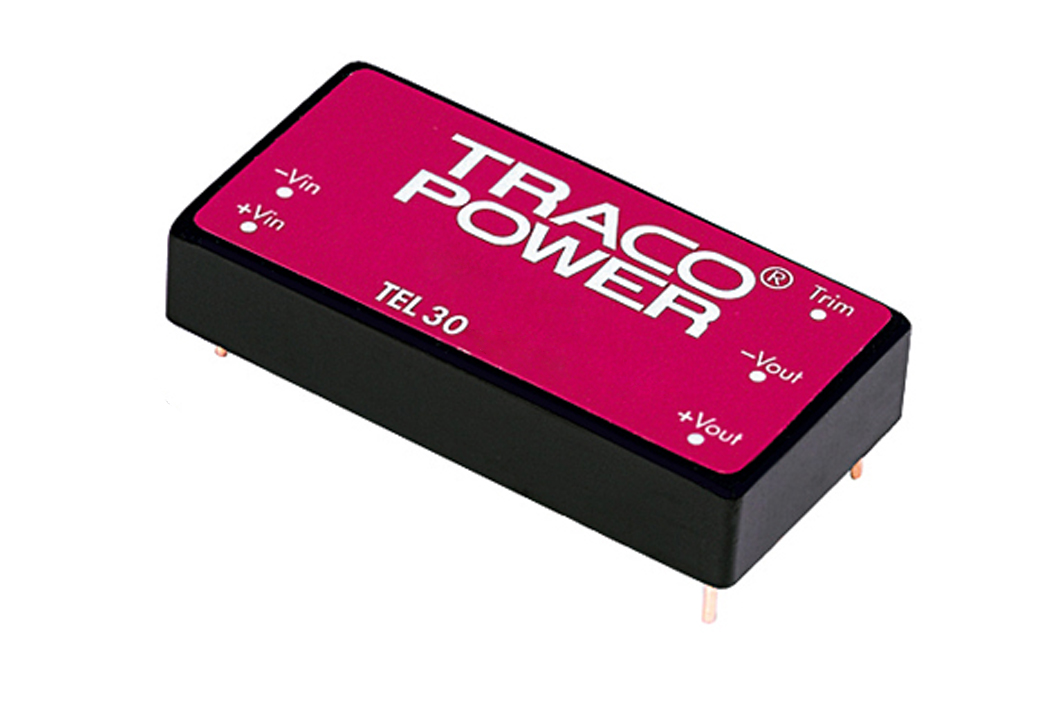 TRACOPOWER TEL 30 DC-DC Converter, 12V dc/ 2.5A Output, 18 → 36 V dc Input, 30W, Through Hole, +71°C Max Temp
