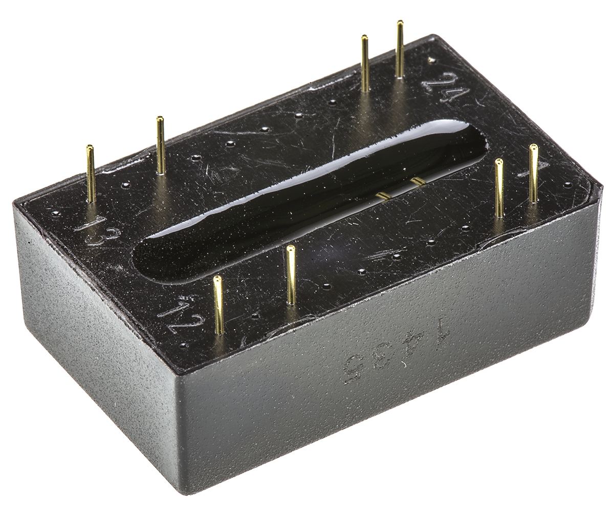 TRACOPOWER TEN 3 DC-DC Converter, ±5V dc/ ±250mA Output, 9 → 18 V dc Input, 3W, Through Hole, +85°C Max Temp