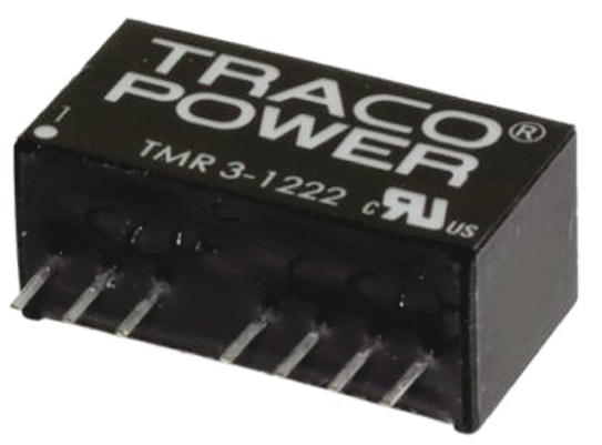 TRACOPOWER TMR 3WIE DC-DC Converter, ±15V dc/ ±100mA Output, 4.5 → 18 V dc Input, 3W, Through Hole, +85°C Max