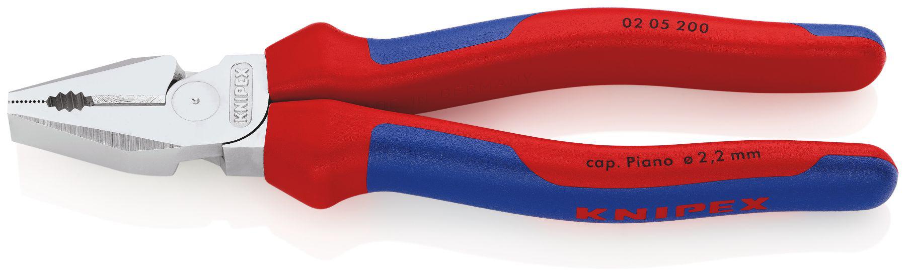 Knipex Combination Pliers, 200 mm Overall, Straight Tip