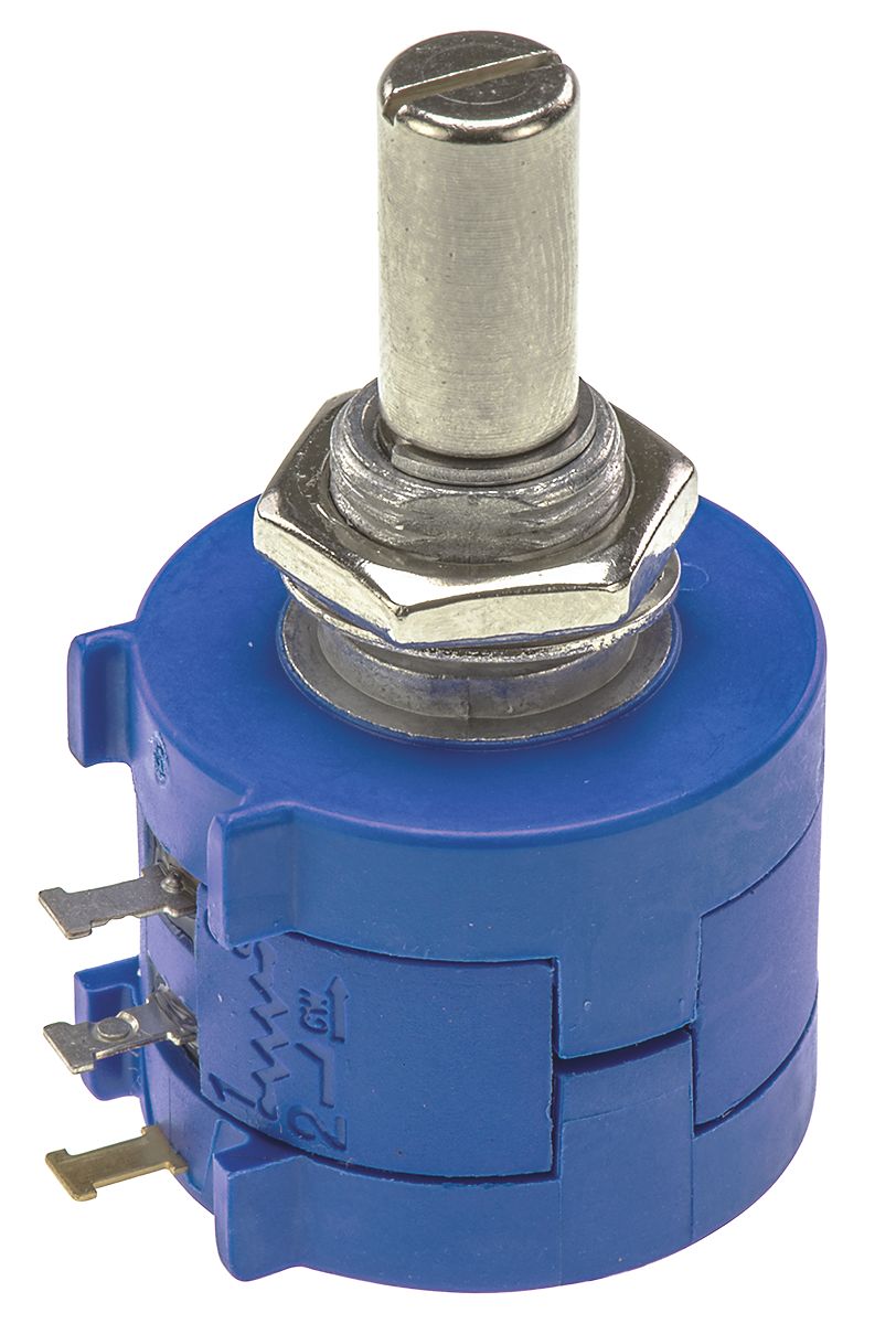 Bourns 3590 500Ω Rotary Potentiometer 10-Turns 1-Gang Panel Mount, 3590S-2-501L