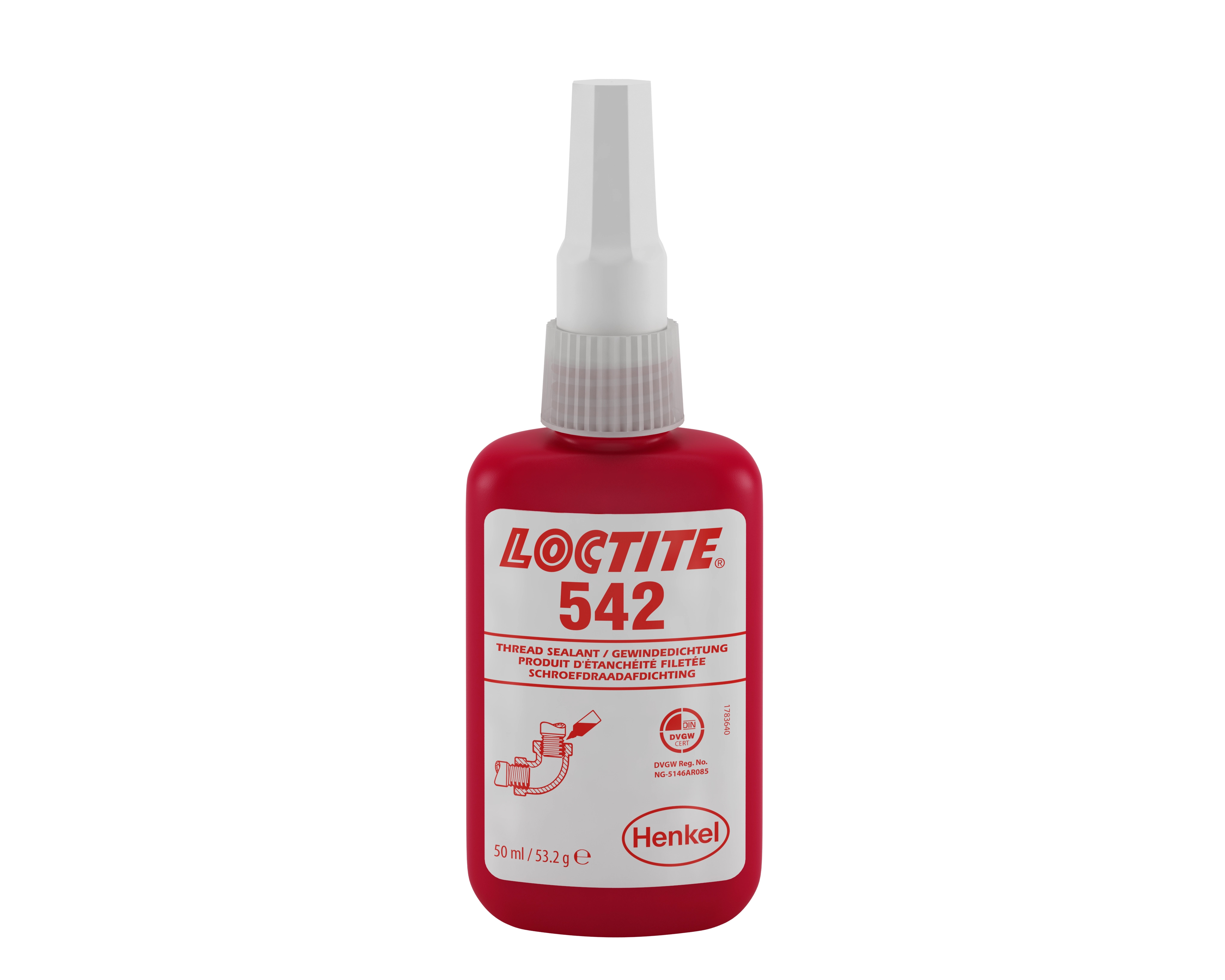 Loctite 542 Pipe Sealant Liquid for Thread Sealing 50 ml Tube