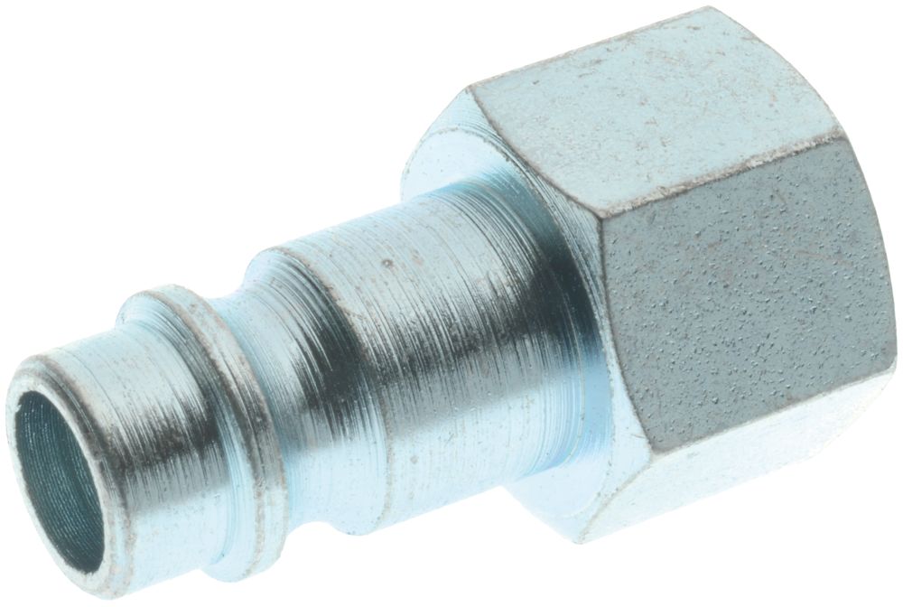 RS PRO Nickel Plated Brass Female Pneumatic Straight Threaded-to-Tube Adapter, 1/4 in Female Threaded, Tube