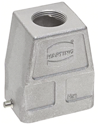 HARTING Han EMC Heavy Duty Power Connector Hood, M25 x 1.5 Thread, Top Entry