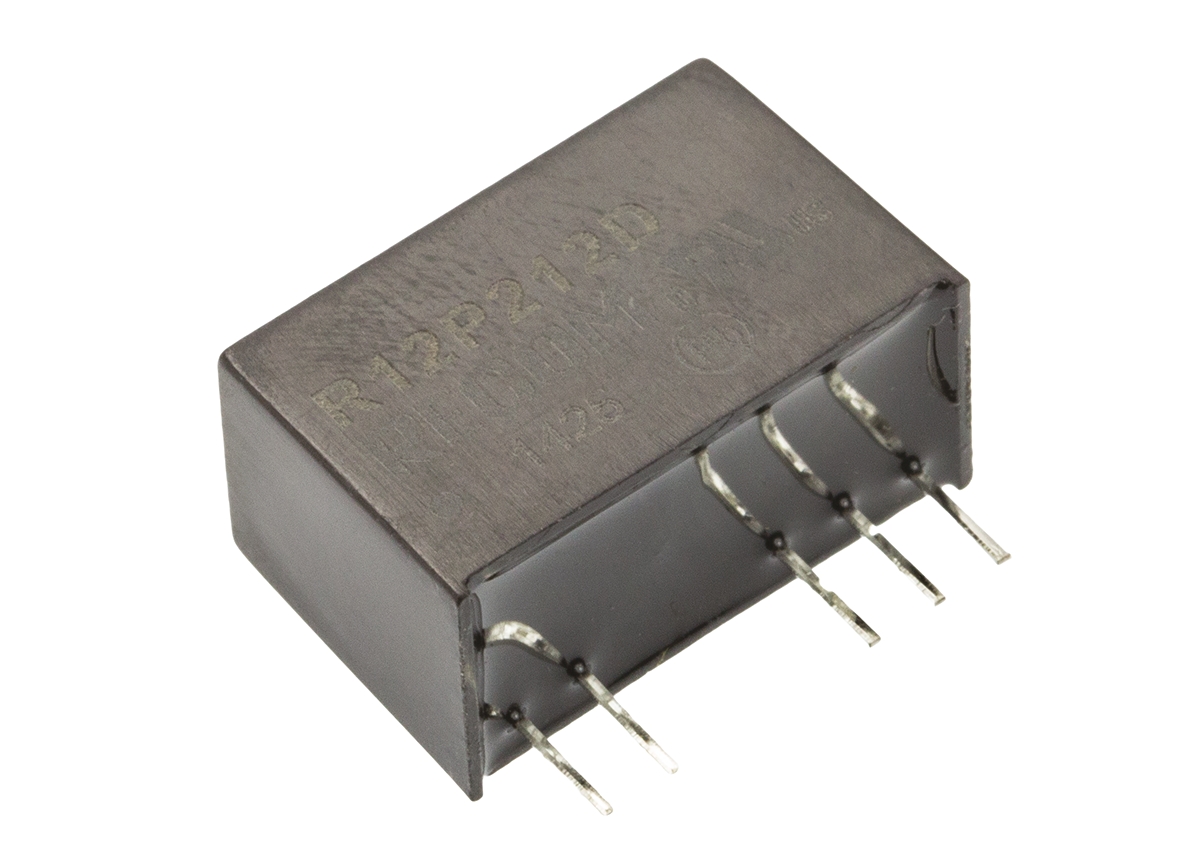 Recom DC-DC Converter, ±12V dc/ ±85mA Output, 10.8 → 13.2 V dc Input, 2W, Through Hole, +85°C Max Temp -40°C Min